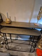 Light & Living sidetables goud brons 2st, Huis en Inrichting, Tafels | Sidetables, Ophalen, Zo goed als nieuw, 25 tot 50 cm, Rechthoekig