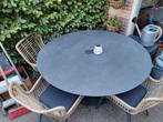 Kees Smit Tuinset Ronde Tafel + 5 stoelen zo goed als nieuw!, Tuin en Terras, Ophalen, Zo goed als nieuw, Tuinset, Eettafel