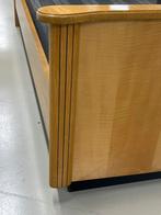 Vintage jaren 60 bed | twijfelaar | hoogglans bed, Huis en Inrichting, Slaapkamer | Bedden, Beige, Vintage, Twijfelaar, Niet bekend