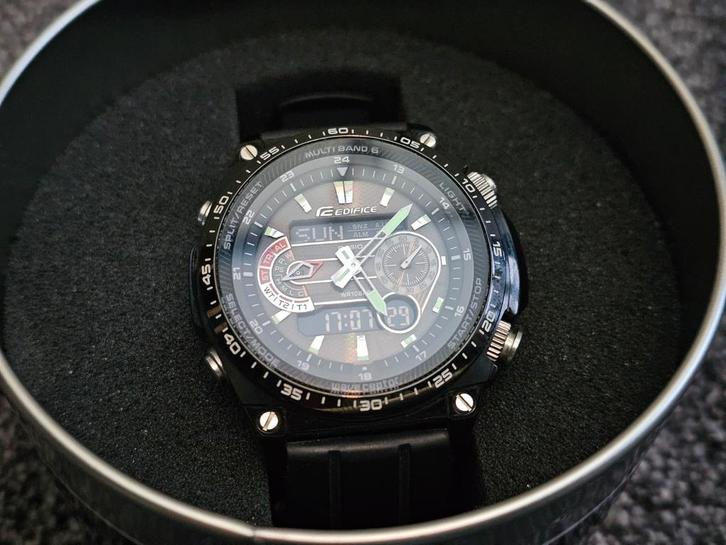 Casio Edifice ECW-M300E-1AER horloge, Sieraden, Tassen en Uiterlijk, Horloges | Heren, Gebruikt, Polshorloge, Casio, Staal, Kunststof