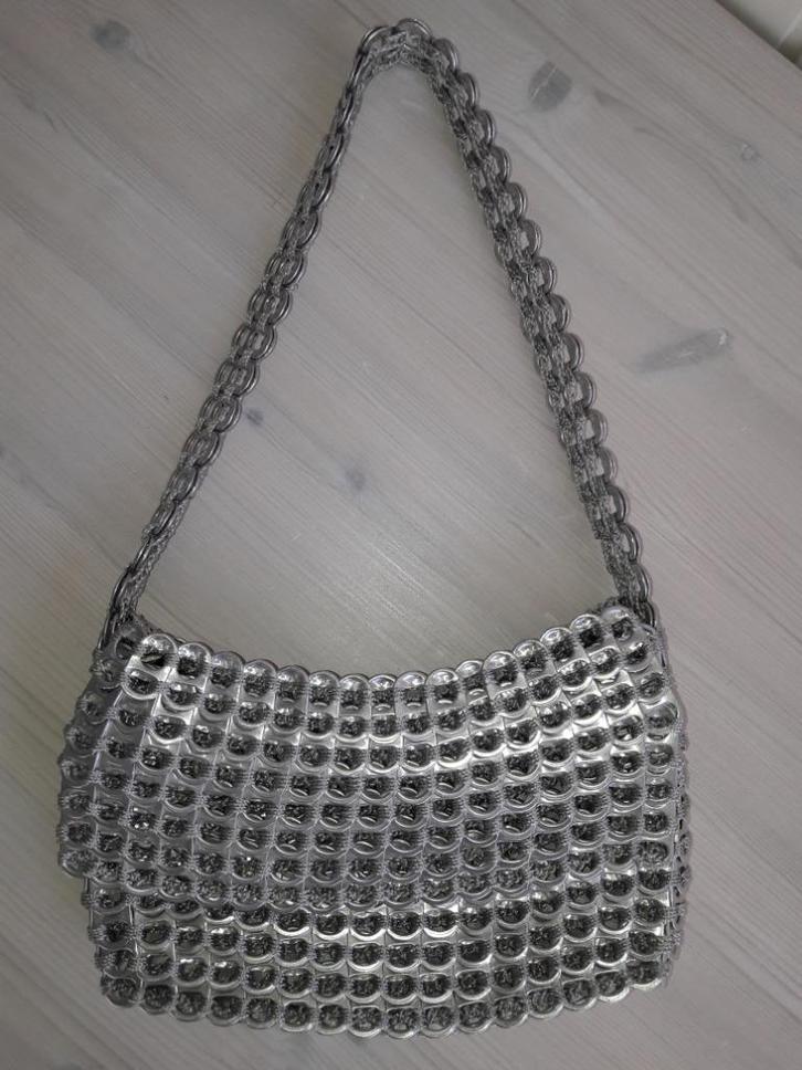 More than Hip Dalata handtasje gehaakte bliklipjes, Sieraden, Tassen en Uiterlijk, Tassen | Damestassen, Nieuw, Handtas, Overige kleuren