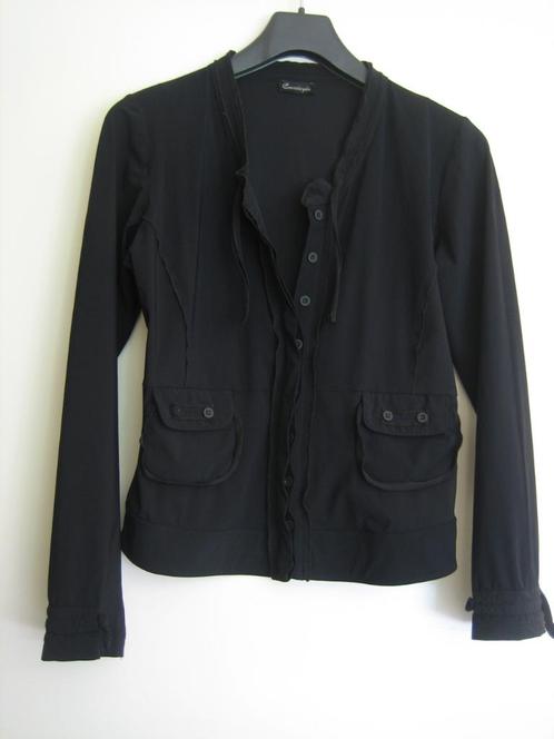 Zeer mooi zwart blouse-vest-jasje CASSIOPEE, 38 snazzeys, Kleding | Dames, Jasjes, Kostuums en Pakken, Nieuw, Jasje, Maat 38/40 (M)