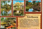 Ansichtkaart	Giethoorn	4-luik, Verzenden, 1980 tot heden, Gelopen, Overijssel