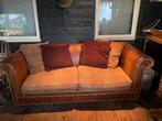 Zeer nette Chesterfield (stoffen zitvlak), Huis en Inrichting, Ophalen, Chesterfield, Tweepersoons, Zo goed als nieuw