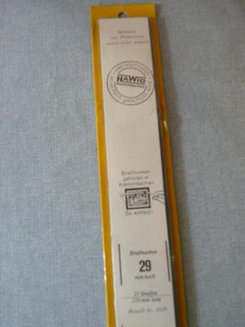 postzegels opbergzakje zwart 29 mm hoog. Nieuw beschikbaar voor biedingen