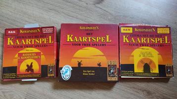 Kaartspel Kolonisten van Catan met twee uitbreidingen beschikbaar voor biedingen