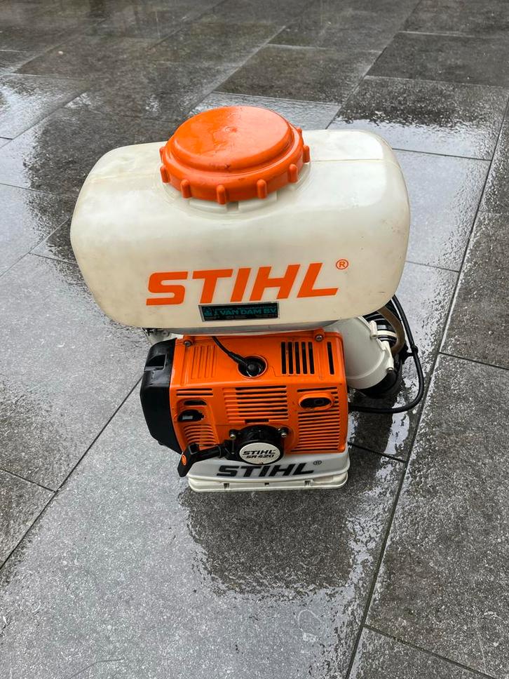 Stihl SR 420 Rugspuit/bladblazer -  Tuin en Landbouw, Tuin en Terras, Bestrijdingsmiddelen, Gebruikt, Onkruidbestrijding, Ophalen