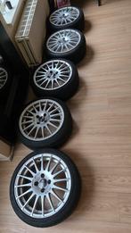 O.Z. Velgen 4x100 met Dunlop Banden 195/40/R16, Gebruikt, 16 inch, Banden en Velgen, Ophalen of Verzenden
