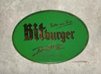 Bitburger emaille bord ovaal - Bitte ein Bit, Reclamebord, Gebruikt, Ophalen of Verzenden