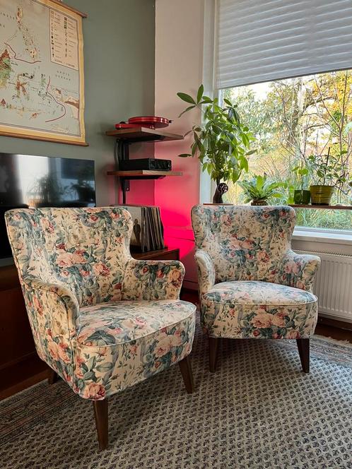 2 x theo ruth artifort fauteuil Bohemian style, Huis en Inrichting, Fauteuils, Gebruikt, Hout, Stof, 50 tot 75 cm, 75 tot 100 cm