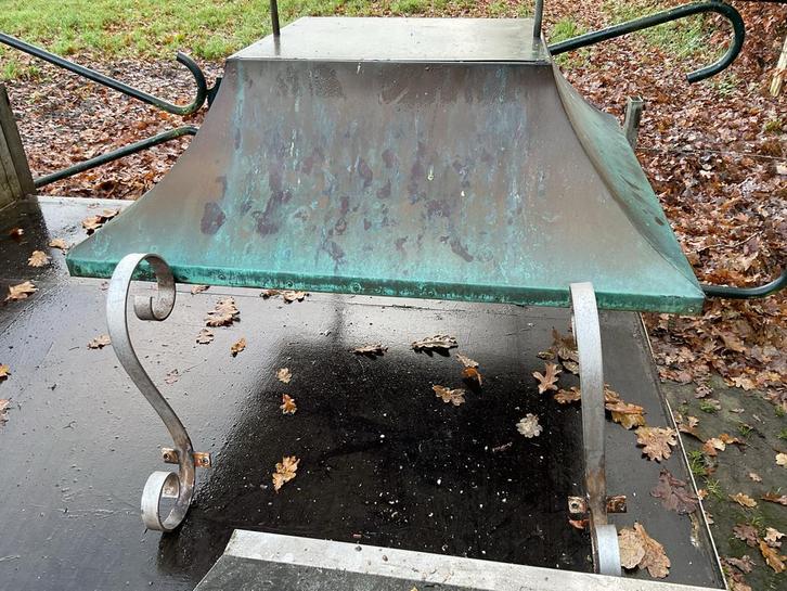 Koperen Schoorsteenkap - Sierlijk en Functioneel, Tuin en Terras, Tuinhaarden, Gebruikt, Ophalen