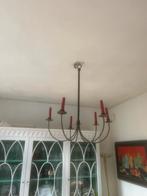 kaarsenkroon, zes armig, metaal, Ophalen, Gebruikt, Metaal