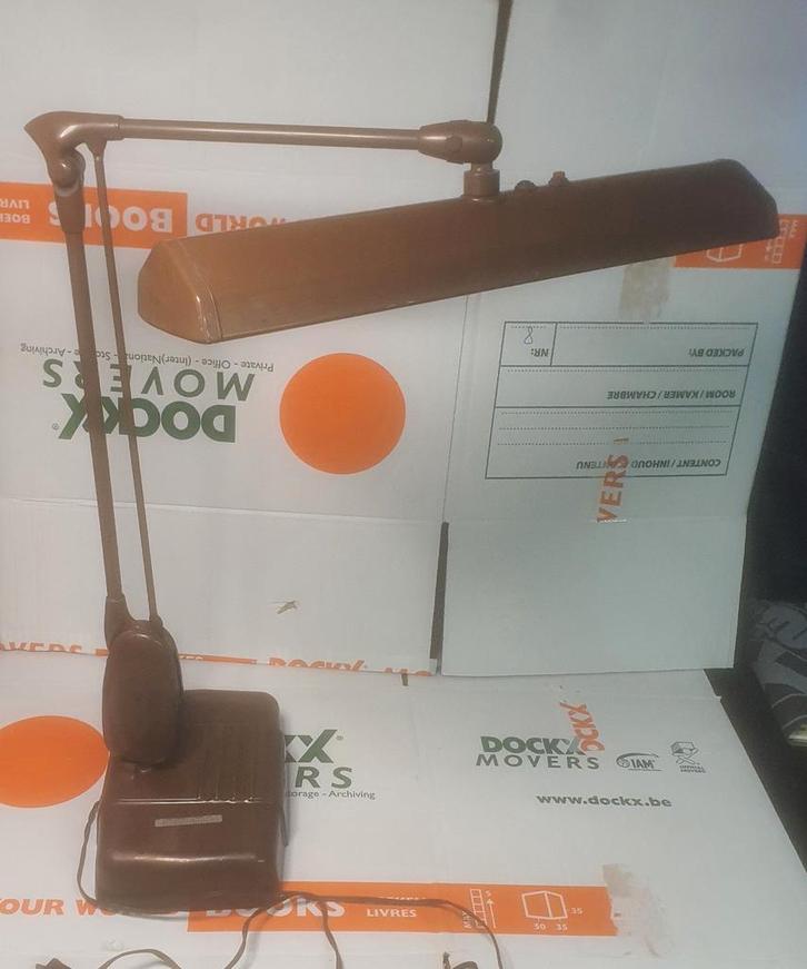 Dazor Model 2324 Bureaulamp, 1950s, Huis en Inrichting, Lampen | Tafellampen, Gebruikt, Metaal, Ophalen of Verzenden