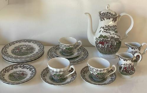 Myotts Country Life koffieservies, Antiek en Kunst, Antiek | Servies compleet, Ophalen of Verzenden