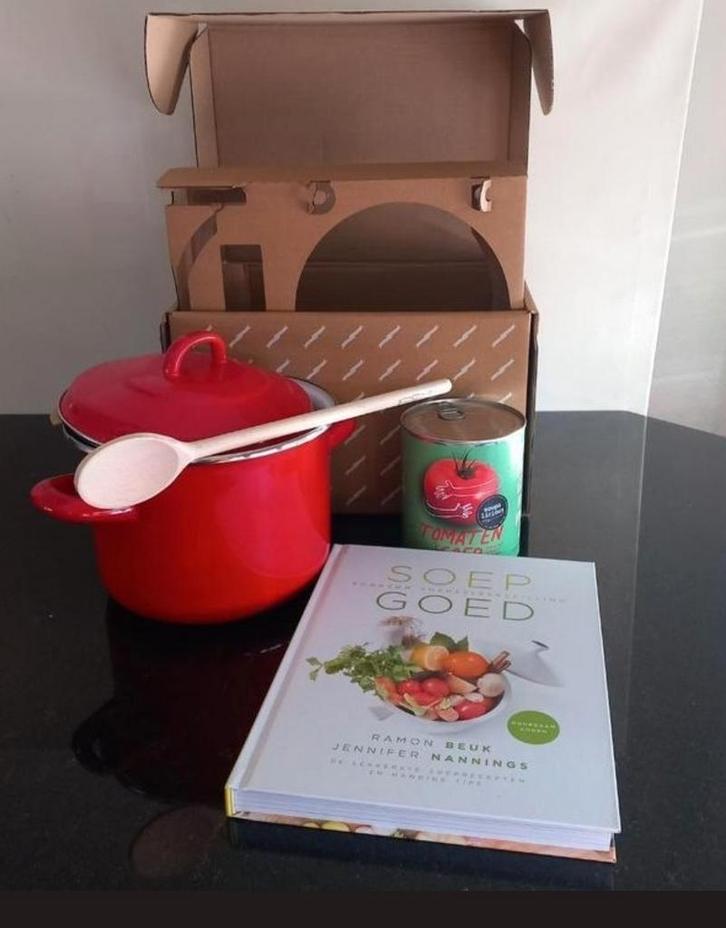 Soeppakket postcodeloterij NIEUW, Huis en Inrichting, Keuken | Potten en Pannen, Nieuw, Kookpan of Snelkookpan, Overige materialen