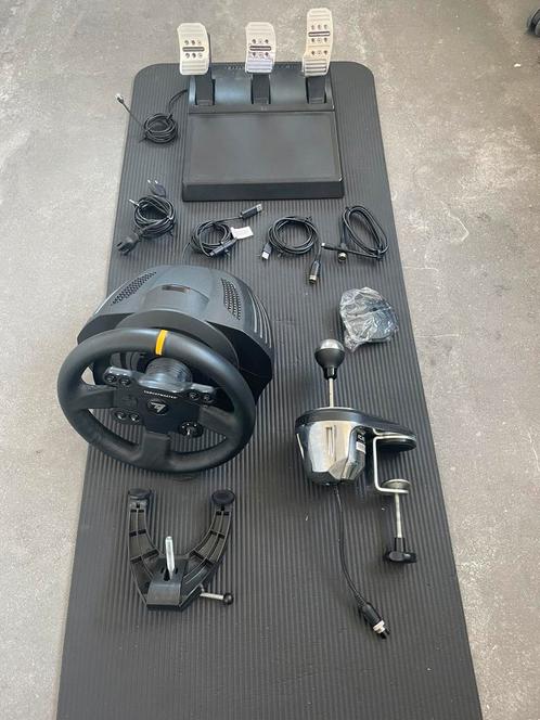Thrustmaster TX Leather Edition + TH8A Shifter, Computers en Software, Joysticks, Zo goed als nieuw, Ophalen of Verzenden