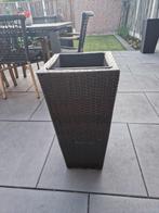 Wicker plantenbak/bloembak, Tuin en Terras, Bloembakken en Plantenbakken, Ophalen, Overige materialen, Gebruikt, Minder dan 60 cm