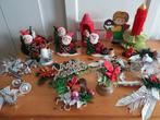 Diverse vintage retro kerst kaars versiering oude kerstman, Diversen, Ophalen of Verzenden, Gebruikt