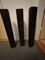 Elac cinema xl, Gebruikt, 60 tot 120 watt, Front, Rear of Stereo speakers, Ophalen