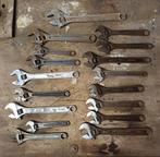 Vintage verstelbare moersleutels - Set van 17, Gebruikt, Ophalen of Verzenden, Rvs of Chroom, Vaatwasserbestendig
