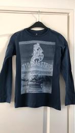 Donkerblauw shirt met print maat 146/152, Kinderen en Baby's, Kinderkleding | Maat 146, Ophalen of Verzenden, Zo goed als nieuw