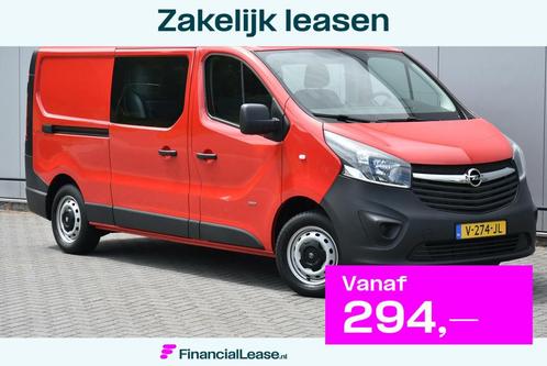 Opel Vivaro 1.6 CDTI L2H1 DC 6 Persoons Airco Navi Trekhaak, Auto's, Bestelauto's, Bedrijf, Lease, Financial lease, ABS, Airbags