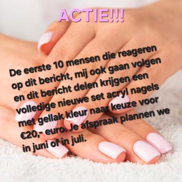 ACTIE!!! Nieuwe set Acrylnagels  beschikbaar voor biedingen