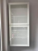 Kastjes met glazen deur, Huis en Inrichting, Woonaccessoires | Cd- en Dvd-rekken, Ophalen, Zo goed als nieuw, Hout, Cd's of Dvd's