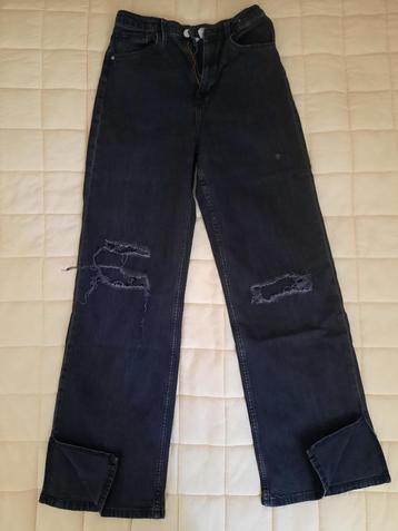 lange zwarte meisjes RIPPED jeans, maat 170 ( A22 ) beschikbaar voor biedingen
