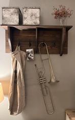 Oude ventieltrombone van C. Mahillon uit Brussel., Antiek en Kunst, Ophalen of Verzenden