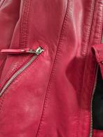 Zachte rood leren jas, maat 36 - als nieuw!, Ophalen of Verzenden, Zo goed als nieuw, Maat 36 (S), Rood