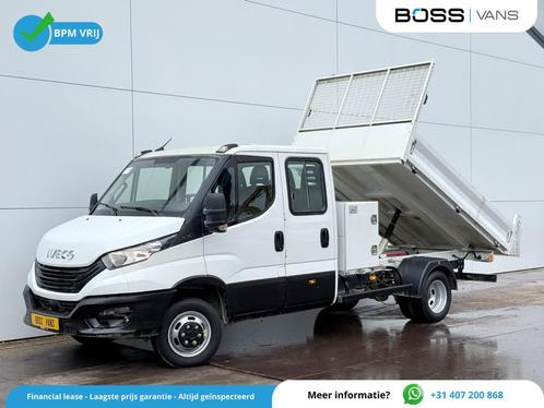 Iveco Daily 35C16 3.0 Dubbele Cabine Kipper Dubbellucht Airc, Auto's, Bestelauto's, Bedrijf, Te koop, ABS, Achteruitrijcamera