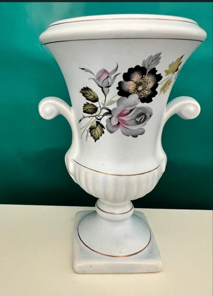 Flora Holland Vaas Karin - Matgrijs Plateel, Antiek en Kunst, Antiek | Vazen, Ophalen of Verzenden