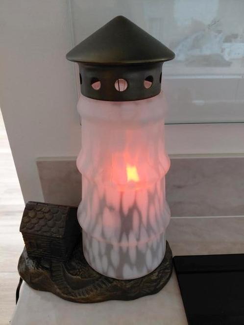 schemerlamp tafellamp Vuurtoren, Huis en Inrichting, Lampen | Tafellampen, Gebruikt, Minder dan 50 cm, Overige materialen, Ophalen of Verzenden