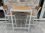 Nieuwe IKEA SJÄLLAND Buiten Tafel + Stoelen, Ophalen, Nieuw, 90 cm of meer, Metaal