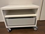 Kastje op wielen met lade van ikea / tv meubel, Huis en Inrichting, Ophalen, Gebruikt, 50 tot 100 cm, Minder dan 100 cm