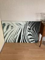 Schilderij zebra, Huis en Inrichting, Woonaccessoires | Schilderijen, Tekeningen en Foto's, Ophalen of Verzenden