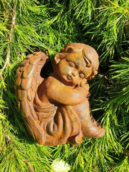 tuinbeeld engel, Tuin en Terras, Tuinbeelden, Nieuw, Engelenbeeld, Steen, Ophalen of Verzenden