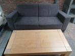 Bank en tafel, Huis en Inrichting, Ophalen, Gebruikt, Driepersoons, Rechte bank