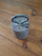 Oud gewicht van 5 kilo. Hoogte is 17 cm, incl. handvat, Ophalen of Verzenden