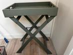 Dienblad met standaard, Huis en Inrichting, Woonaccessoires | Dienbladen, Ophalen, Gebruikt, Rechthoekig, Hout