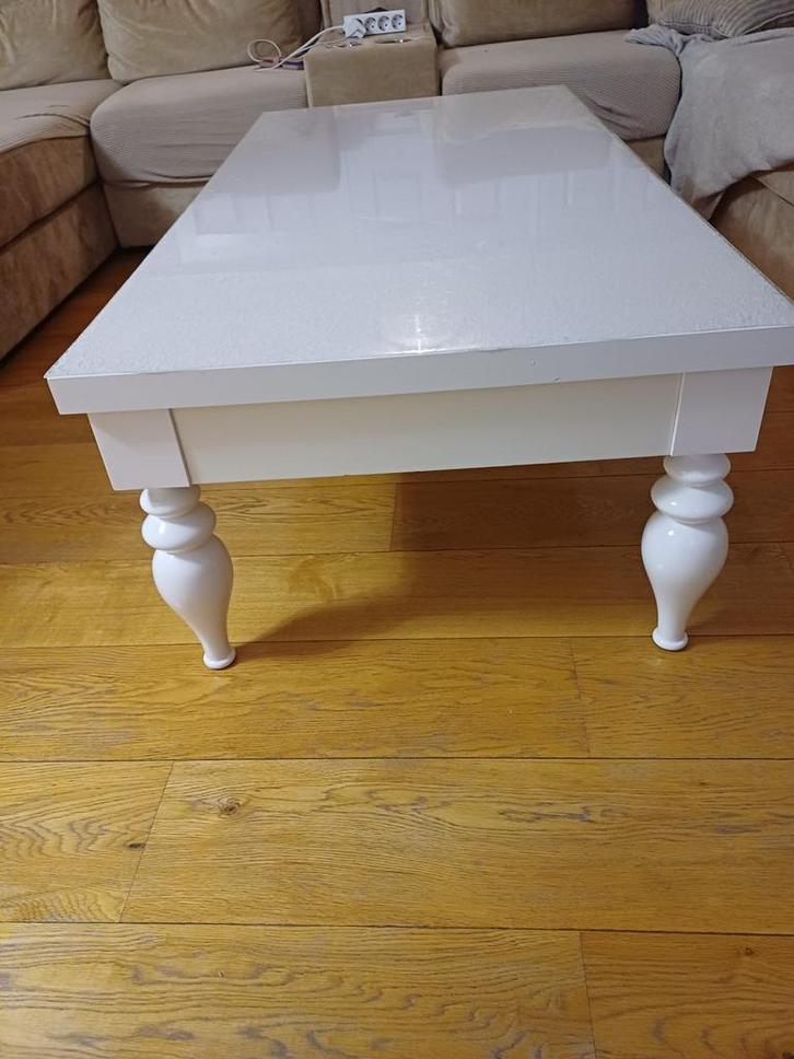 Nette salon tafel en eettafel met bijpassende luxe stoelen, Huis en Inrichting, Tafels | Eettafels, Zo goed als nieuw, 50 tot 100 cm