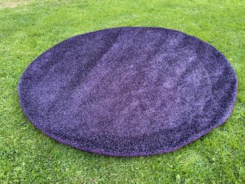 Prachtig nieuw lavendel/blauw vloerkleed, rond 2 mtr beschikbaar voor biedingen