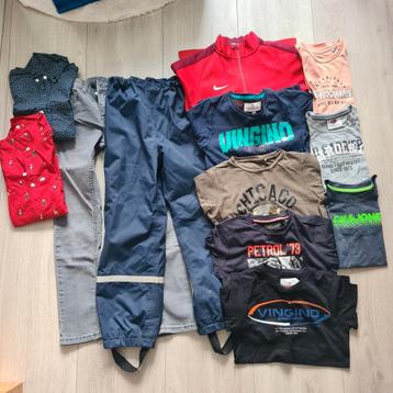 Kledingpakket maat 128 jongen beschikbaar voor biedingen
