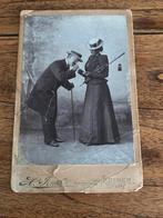 Oude foto op latei - H. Jonker Leiden, Ophalen of Verzenden