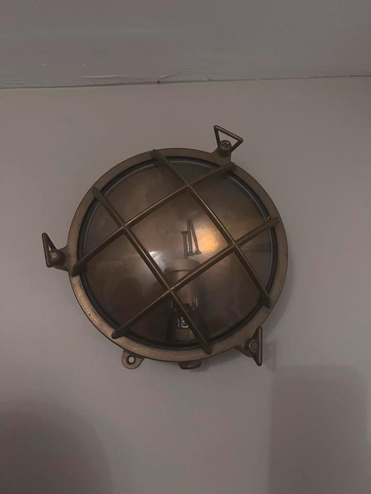 Scheepslamp voor muur of plafond – Ø23 cm, E27 fitting, Huis en Inrichting, Lampen | Plafondlampen, Ophalen of Verzenden