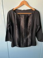Vanilia trui zwart maat 40 nepbont driekwart mouw, Maat 38/40 (M), Ophalen of Verzenden, Zo goed als nieuw, Zwart