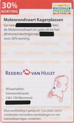 Molenrondvaart Kagerplassen. 30% korting Postcodeloterij bon, Drie personen of meer, Kortingsbon