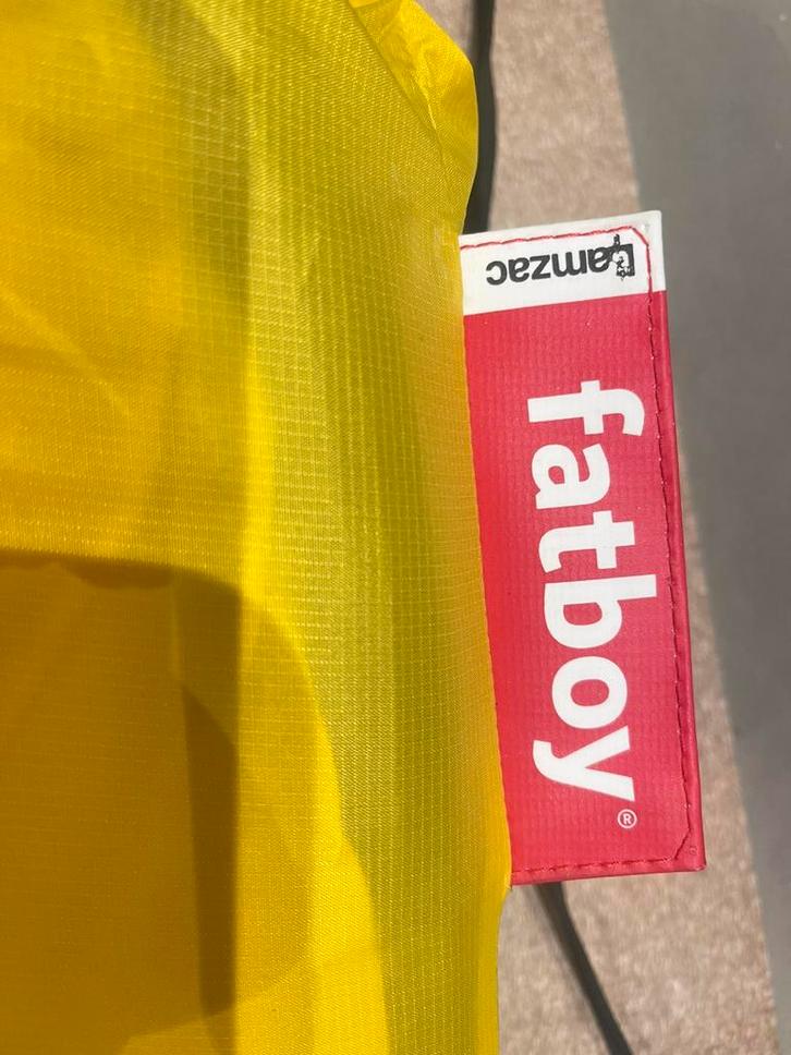 Nieuw Fatboy lamzac stoel in meeneem tas, Huis en Inrichting, Zitzakken, Nieuw, Zitzakstoel, Geel, Ophalen