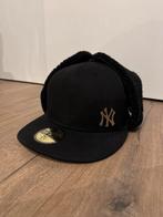 New Era - New York Yankees - Black Downflap Cap, Kleding | Heren, Hoeden en Petten, Pet, New Era, Zo goed als nieuw, Ophalen